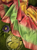 Pradip Fabrics Woven Tant Silk Blend Saree