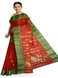 Pradip Fabrics Woven Tant Cotton Blend Saree