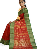 Pradip Fabrics Woven Tant Cotton Blend Saree