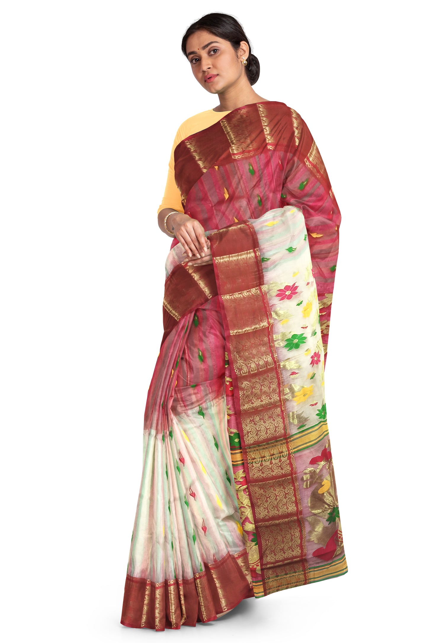 Bengal Handloom Tant Silk 2d Saree