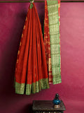 Pradip Fabrics Woven Tant Cotton Blend Saree