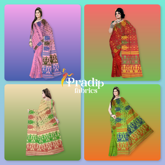 Pradip Fabrics Jamdani Combo Pack