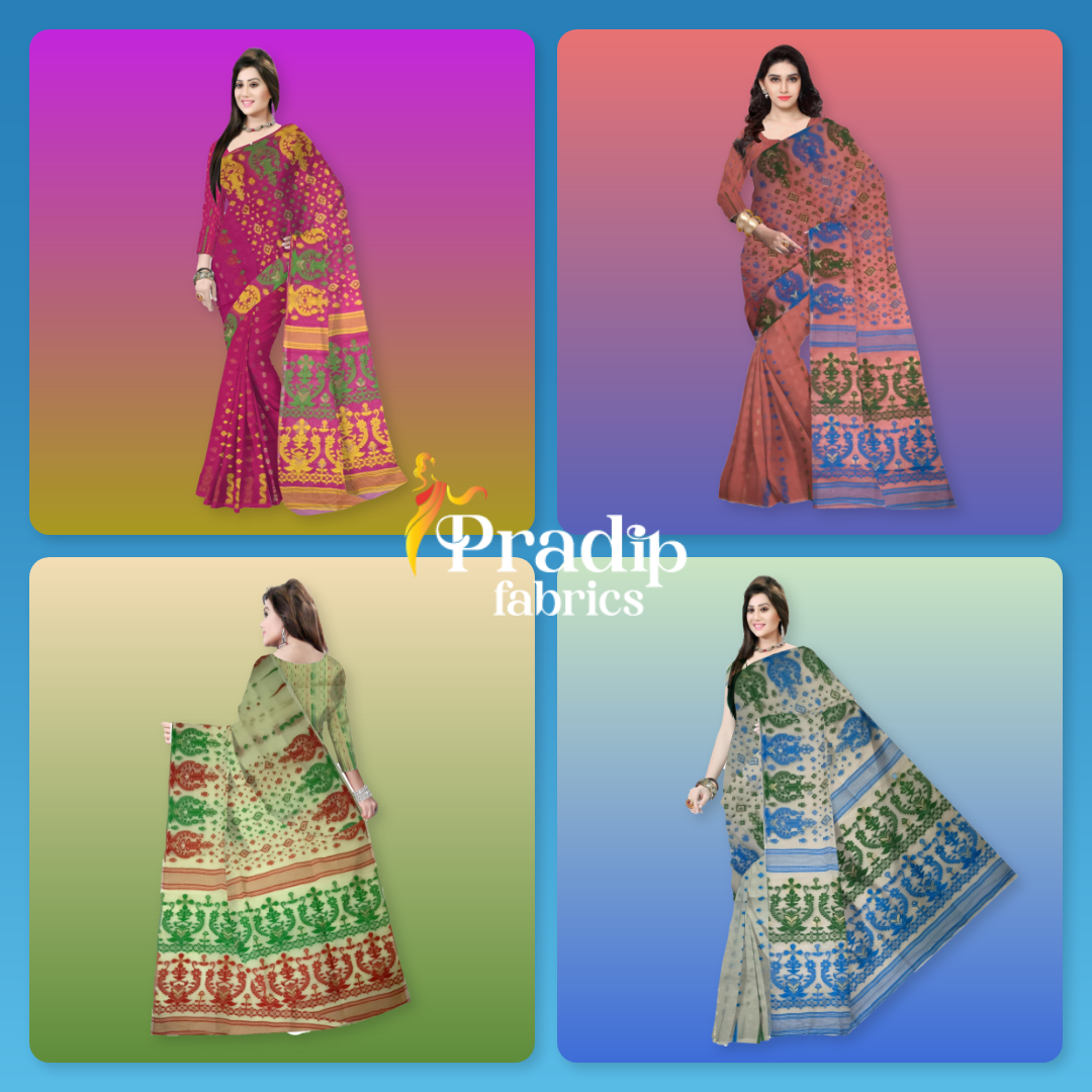 Pradip Fabrics Jamdani Combo Pack