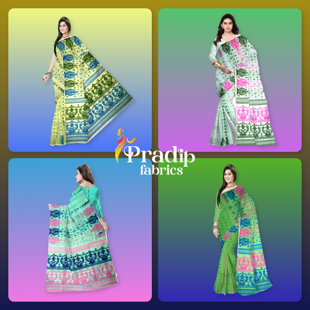 Pradip Fabrics Jamdani Combo Pack