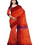 Pradip Fabrics Woven Tant Silk Gap Dhakai Jamdani Saree