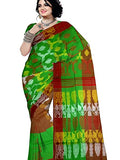 pradip fabrics saree green jamdani saree
