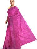 pradip fabrics dark pink saree