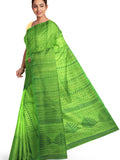 Pradip Fabrics Ethnic Women's Tant Jamdani Light Green Color Saree