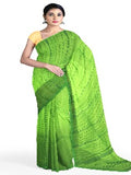pradip fabrics light green saree