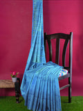 Pradip Fabrics Ethnic Women's Tant Jamdani Light Blue Color Saree