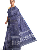 Pradip Fabrics Ethnic Women's Blue Color Pure Tant Jamdani Saree