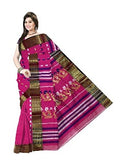 pradip fabrics pink cotton saree