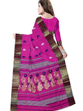 Pradip Fabrics Ethnic Women's Tant Cotton Pink Color Saree