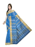 pradip fabrics blue color all over dhakai jamdani saree