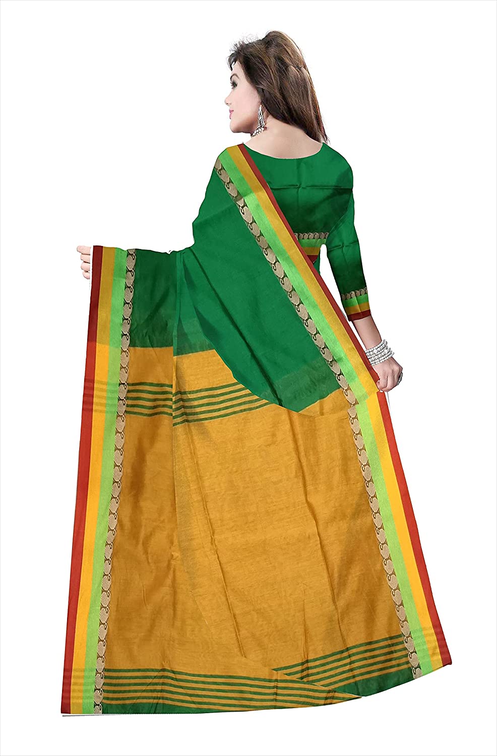 pradip fabrics tant silk saree