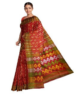 Pradip Fabrics Ethnic Women's Tant Jamdani Maroon Color Saree