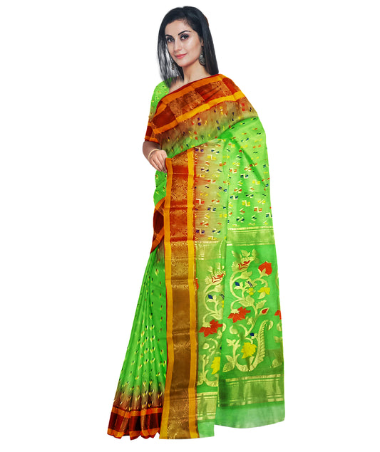 Green Color Saree