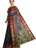 floral design pallu