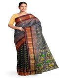 small tree design pallu buti design body