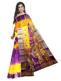 Yellow and Purple 2d saree