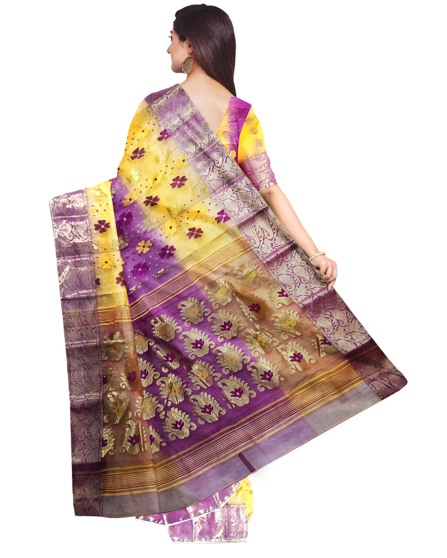 floral design pallu under 3500