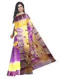 Purple and Yellowb 2d saree