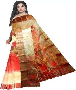 pradip fabrics tant silk saree