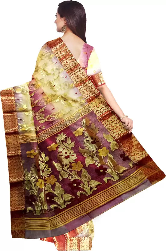 pradip fabrics tant silk saree