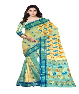 Pradip Fabrics Woven Pure Tant Tussar Silk Saree