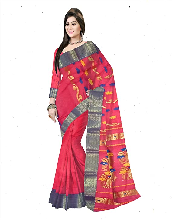 Pradip Fabrics Pure Tant Cotton Saree