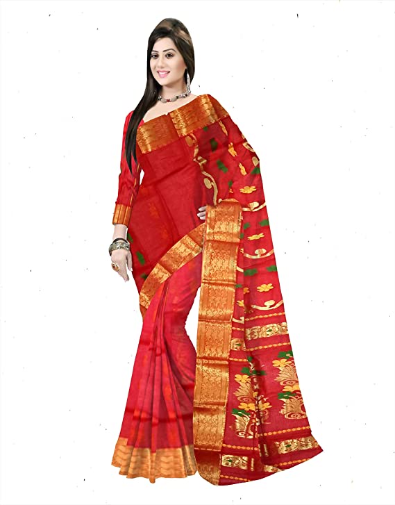 Pradip Fabrics Pure Tant Cotton Saree