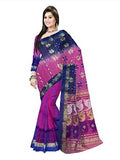 Pradip Fabrics Ethnic Women's Tant Silk Color Saree