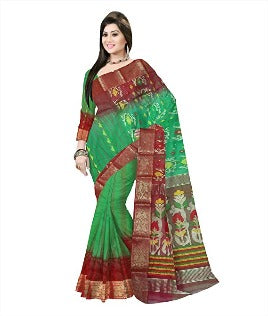 Pradip Fabrics Ethnic Women's Tant Silk Color Saree