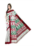 bengal handloom tant tussar silk saree