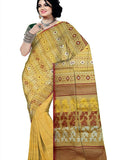 Pradip Fabrics Ethnic Women's Cotton Tant Cotton Yellow Color Saree