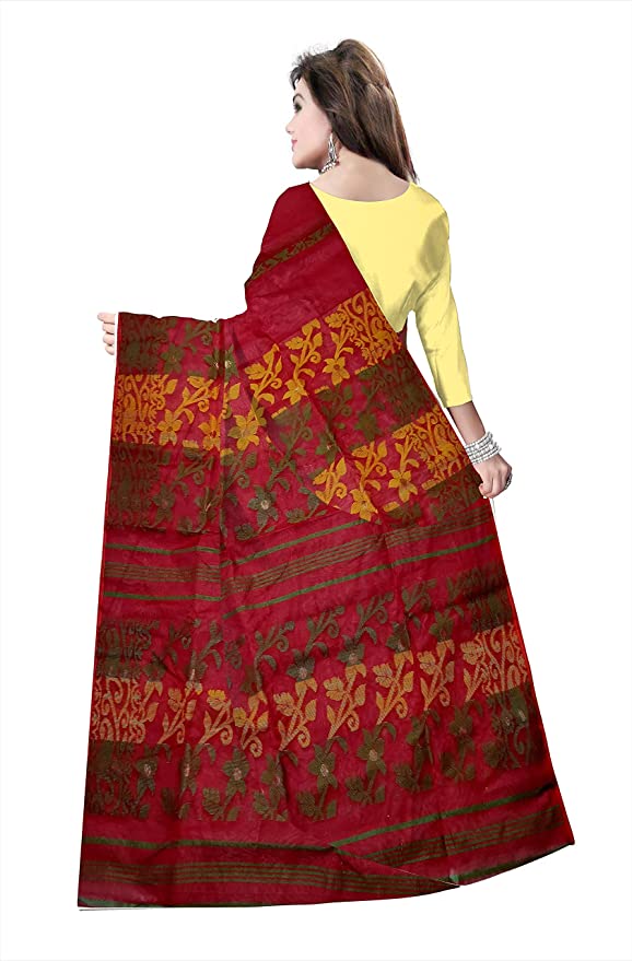 pradip fabrics saree red colour