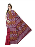 Pradip Fabrics Ethnic Women's Tant Jamdani Maroon Color Saree