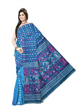 Pradip Fabrics Ethnic Women's Tant Jamdani Aqua Color Saree