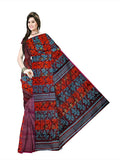 Pradip Fabrics Ethnic Women's Tant Jamdani Maroon Color Saree