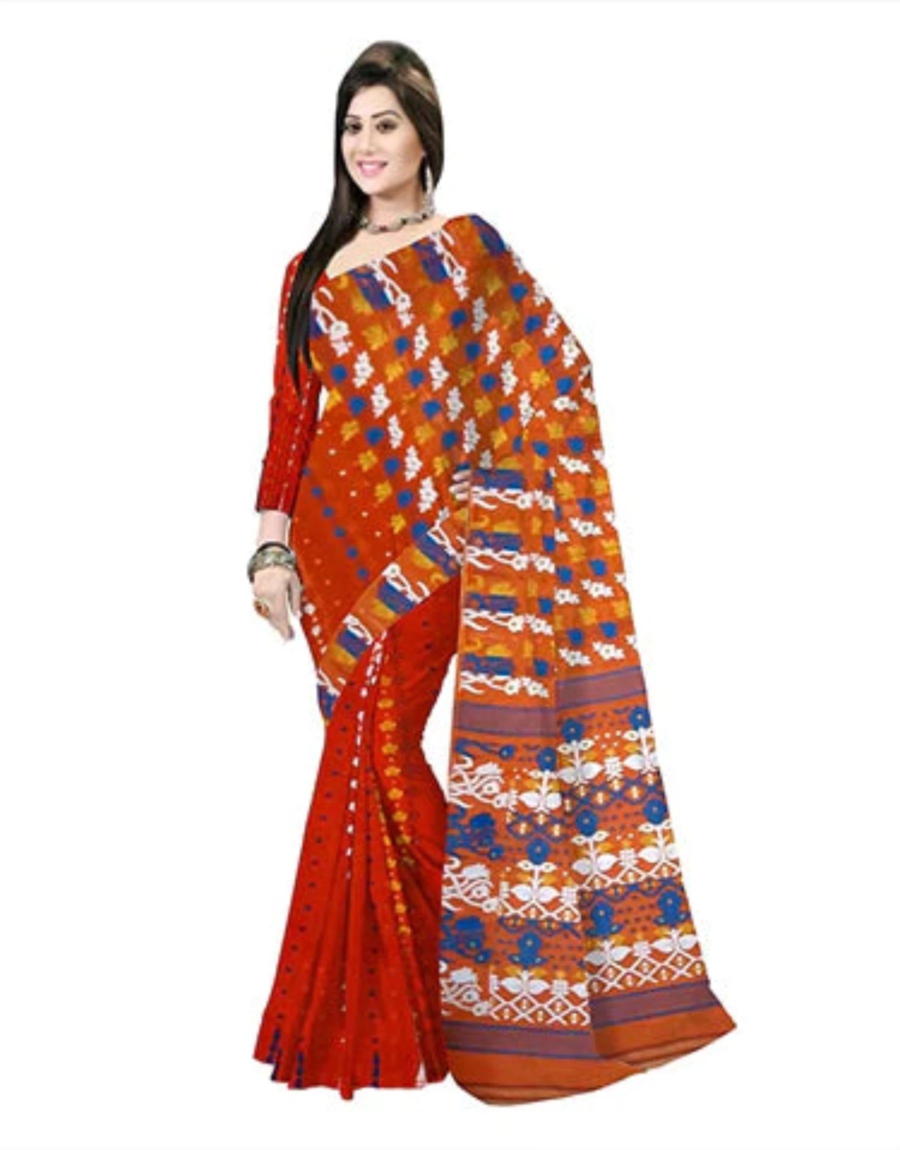 pradip fabrics jamdani saree