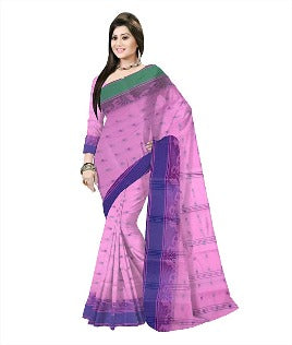 Pradip Fabrics Ethnic Women's Cotton Tant Purple Color Saree