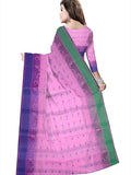 Pradip Fabrics Ethnic Women's Cotton Tant Purple Color Saree