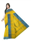 Pradip Fabrics Ethnic Women's Cotton Tant Mustard Color Saree