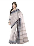 Pradip Fabrics Ethnic Women's Cotton Tant White Color Saree