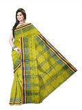 Pradip Fabrics Ethnic Women's Cotton Tant Light Green Color Saree