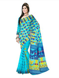 Pradip Fabrics Ethnic Women's Tant Silk All Over Dhakai Jamdan Brown Color Saree