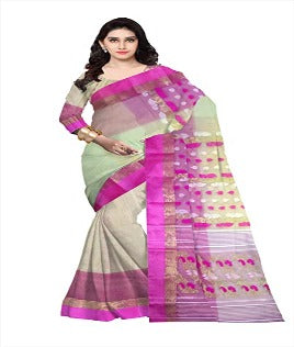 Pradip Fabrics Ethnic Women's Tant Silk Saree