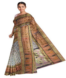Tant Silk Jamdani