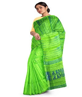 Pradip Fabrics Green Color Tant Silk Blend Saree