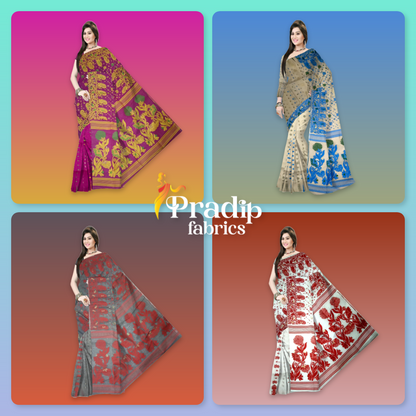 Pradip Fabrics Jamdani Combo Pack